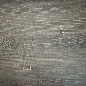 Pink Tourmaline Emerald Cut Gemstone Sterling Silver Necklace Wings Hawaii Paia